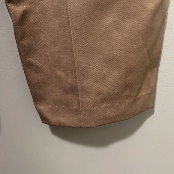 Dockers Men's Khaki Classic Fit Flat Front Career Work Dress Pants W38 L29 - Picture 5 of 10